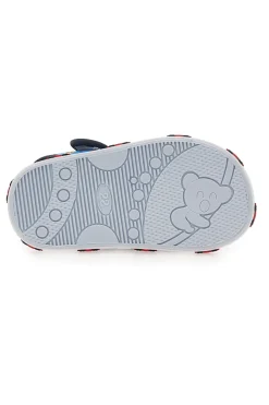 Sandali blu con stampa camion dei pompieri Pitt kids PK2635D