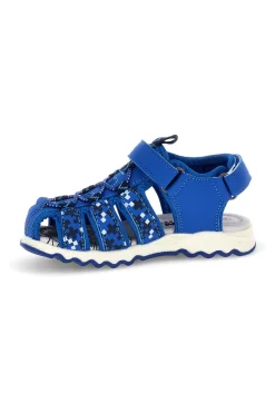 Sandali blu con stampa Sonic e chiusura a strappo Sonic N9610089S10