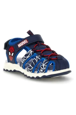 Sandali blu con stampa Spiderman e chiusura a strappo Spiderman R1310669S