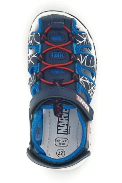 Sandali blu con stampa Spiderman e chiusura a strappo Spiderman R1310669S