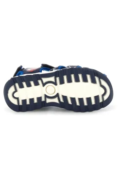 Sandali blu con stampa Spiderman e chiusura a strappo Spiderman R1310669S