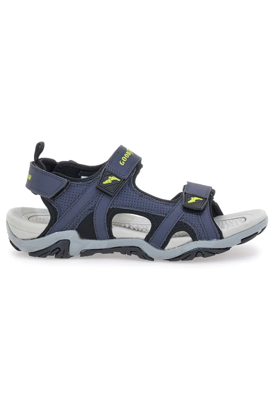 Sandali Blu Con Strappi in Velcro Goodyeas 31048