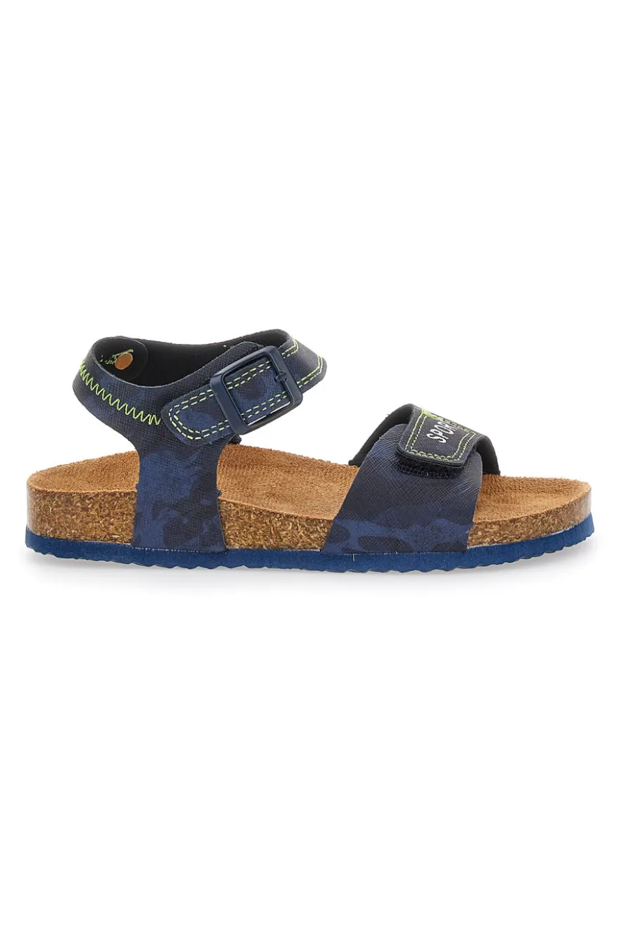 Sandali Blu Con Strappi In Velcro Pitt Kids 14431