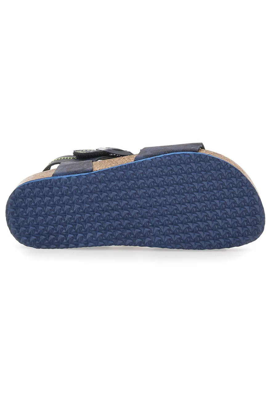 Sandali Blu Con Strappi In Velcro Pitt Kids 14431