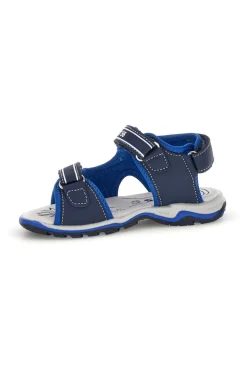 Sandali blu con strappi Pitt kids 15115