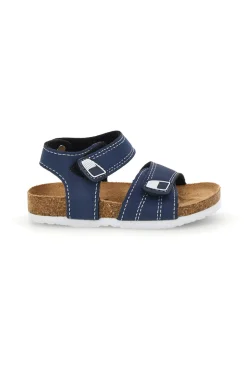Sandali blu con strappi Pitt kids 14128