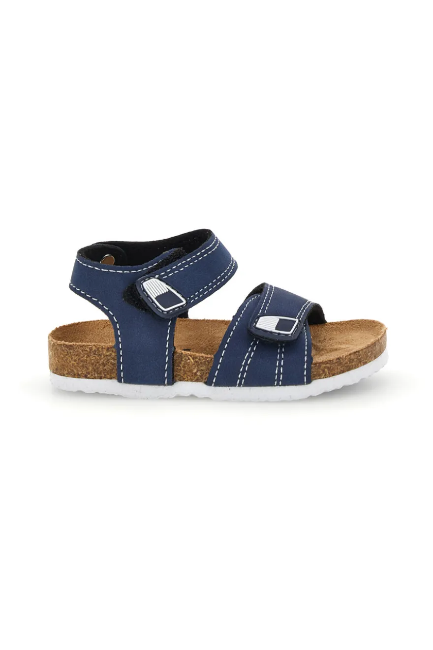 Sandali blu con strappi Pitt kids 14128