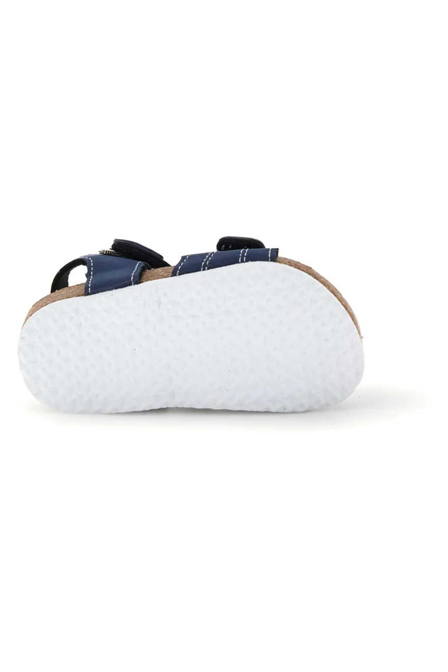 Sandali blu con strappi Pitt kids 14128