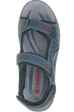 Sandali blu con strappi regolabili Canguro CA1002 da uomo