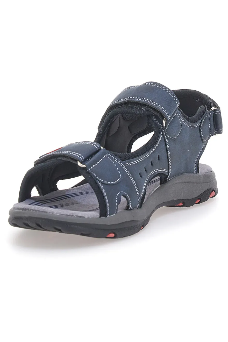 Sandali blu con strappi regolabili Canguro CA1002 da uomo