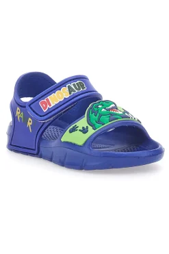 Sandali Blu Con Strappo in Velcro Dinosaur S8020049S