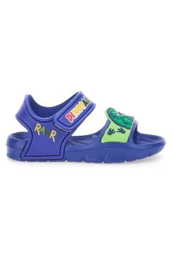 Sandali Blu Con Strappo in Velcro Dinosaur S8020049S