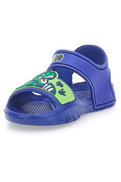 Sandali Blu Con Strappo in Velcro Dinosaur S8020049S