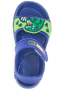 Sandali Blu Con Strappo in Velcro Dinosaur S8020049S