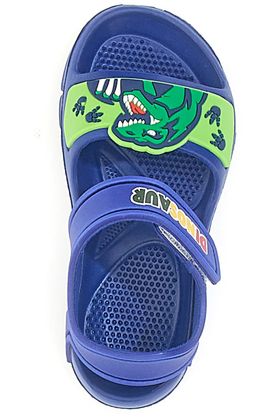 Sandali Blu Con Strappo in Velcro Dinosaur S8020049S