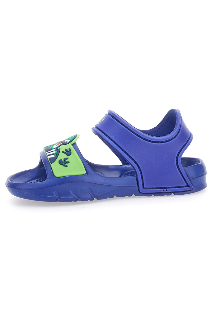 Sandali Blu Con Strappo in Velcro Dinosaur S8020049S