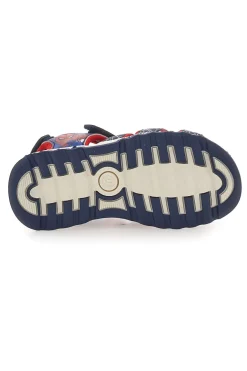Sandali Blu con Strappo in Velcro Spiderman R1310531
