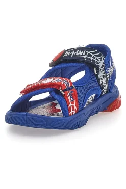 Sandali Blu Con Strappo in Velcro Spiderman R1310530T