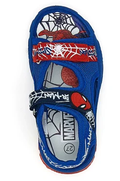 Sandali Blu Con Strappo in Velcro Spiderman R1310530T