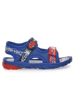 Sandali Blu Con Strappo in Velcro Spiderman R1310530T