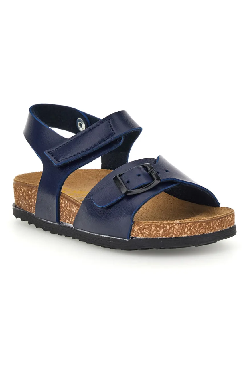 Sandali blu con strappo Pittarello bio 257A080SR