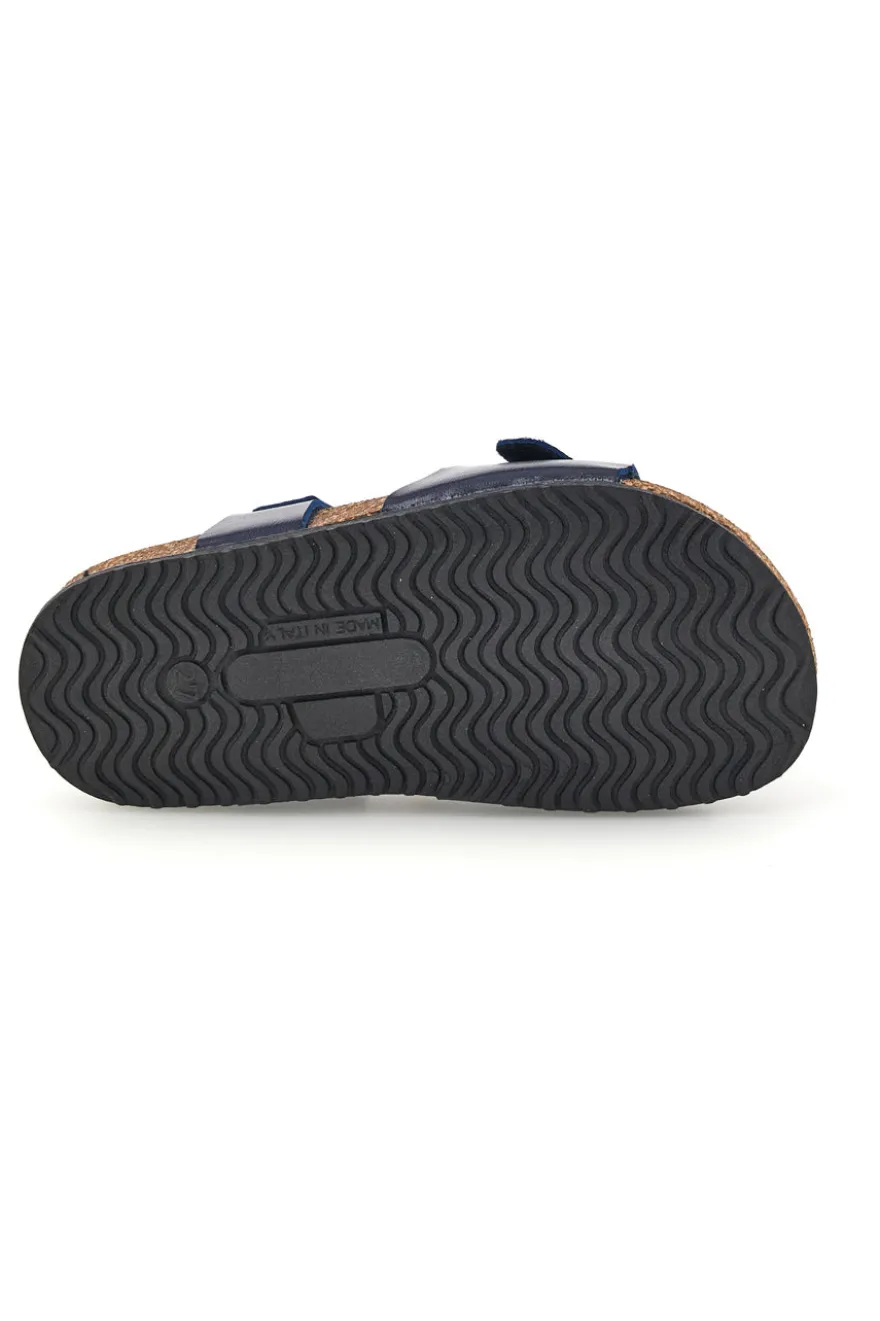 Sandali blu con strappo Pittarello bio 257A080SR