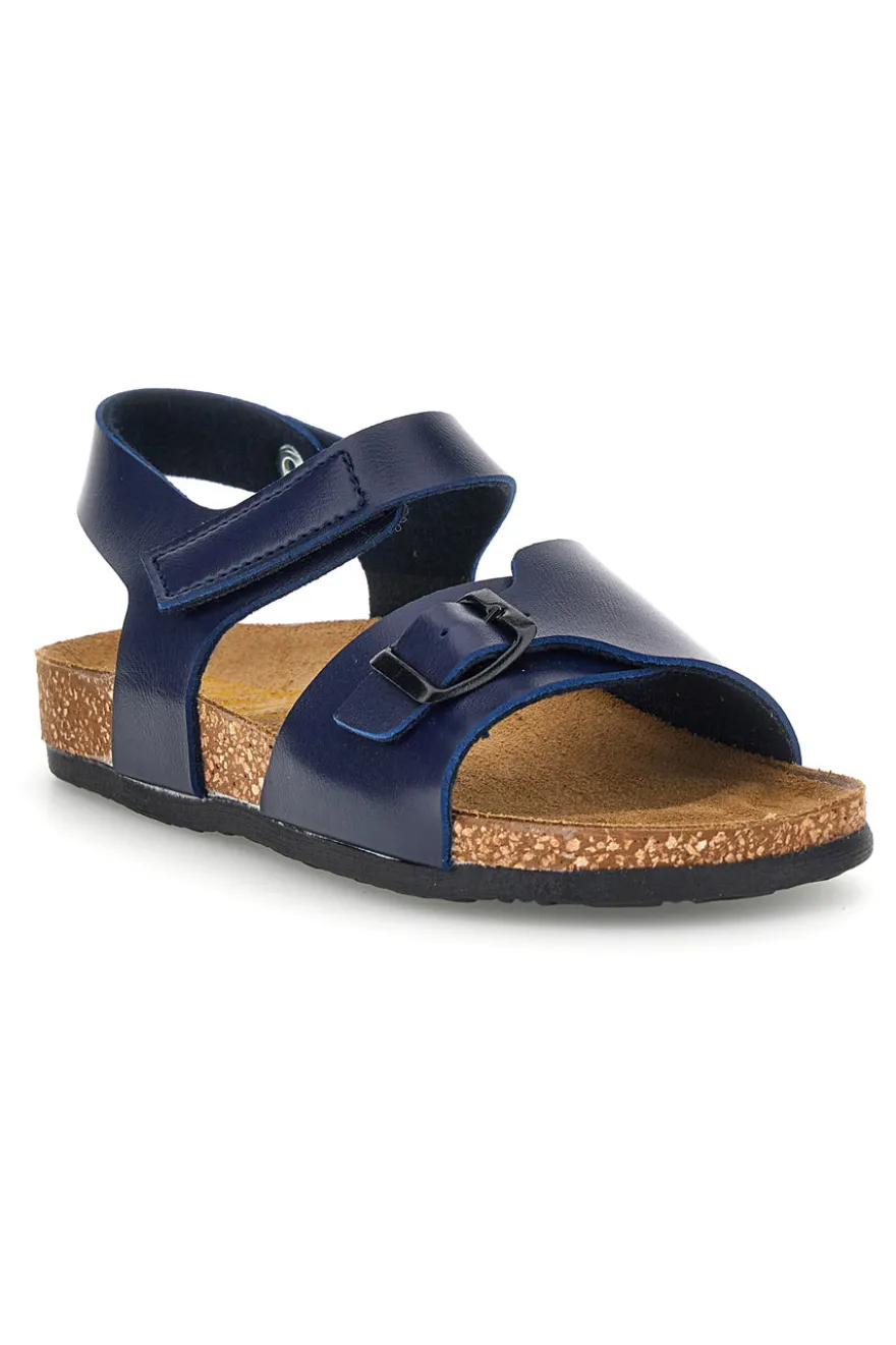 Sandali blu con strappo Pittarello bio 257A080SR