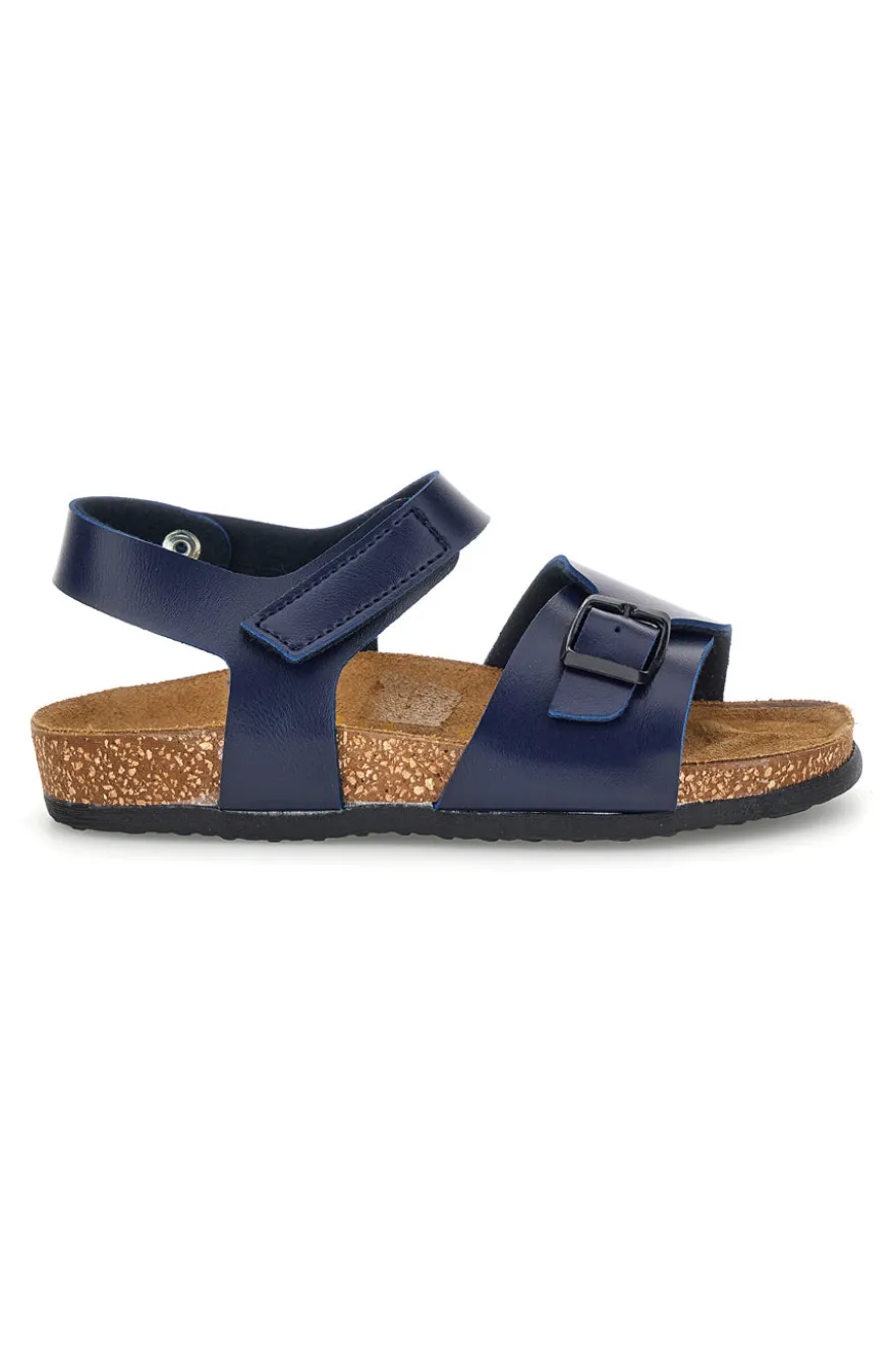Sandali blu con strappo Pittarello bio 257A080SR