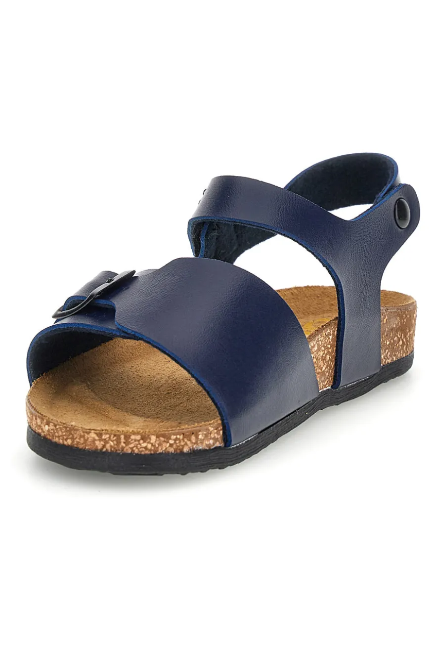 Sandali blu con strappo Pittarello bio 257A080SR