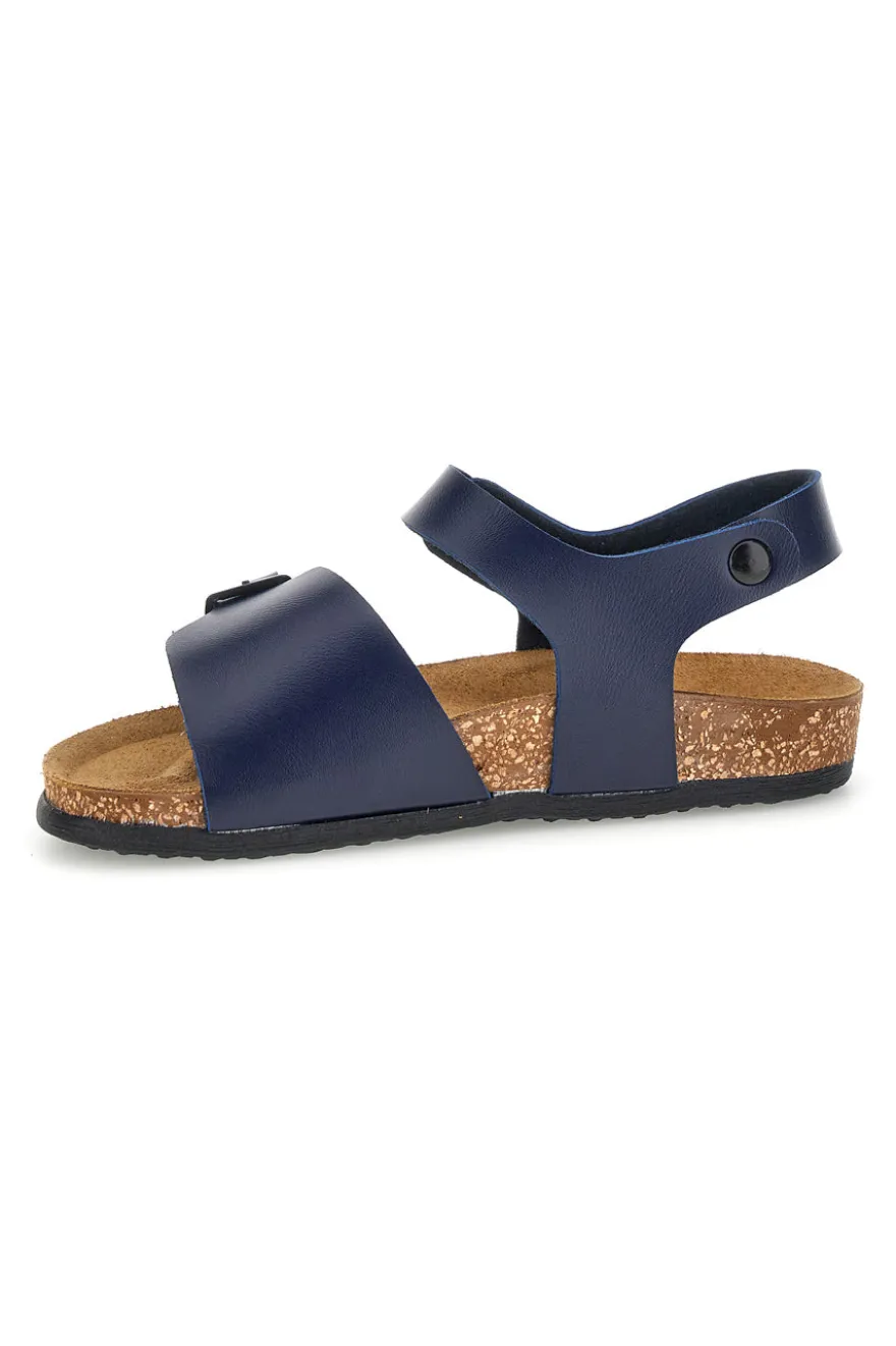 Sandali blu con strappo Pittarello bio 257A080SR
