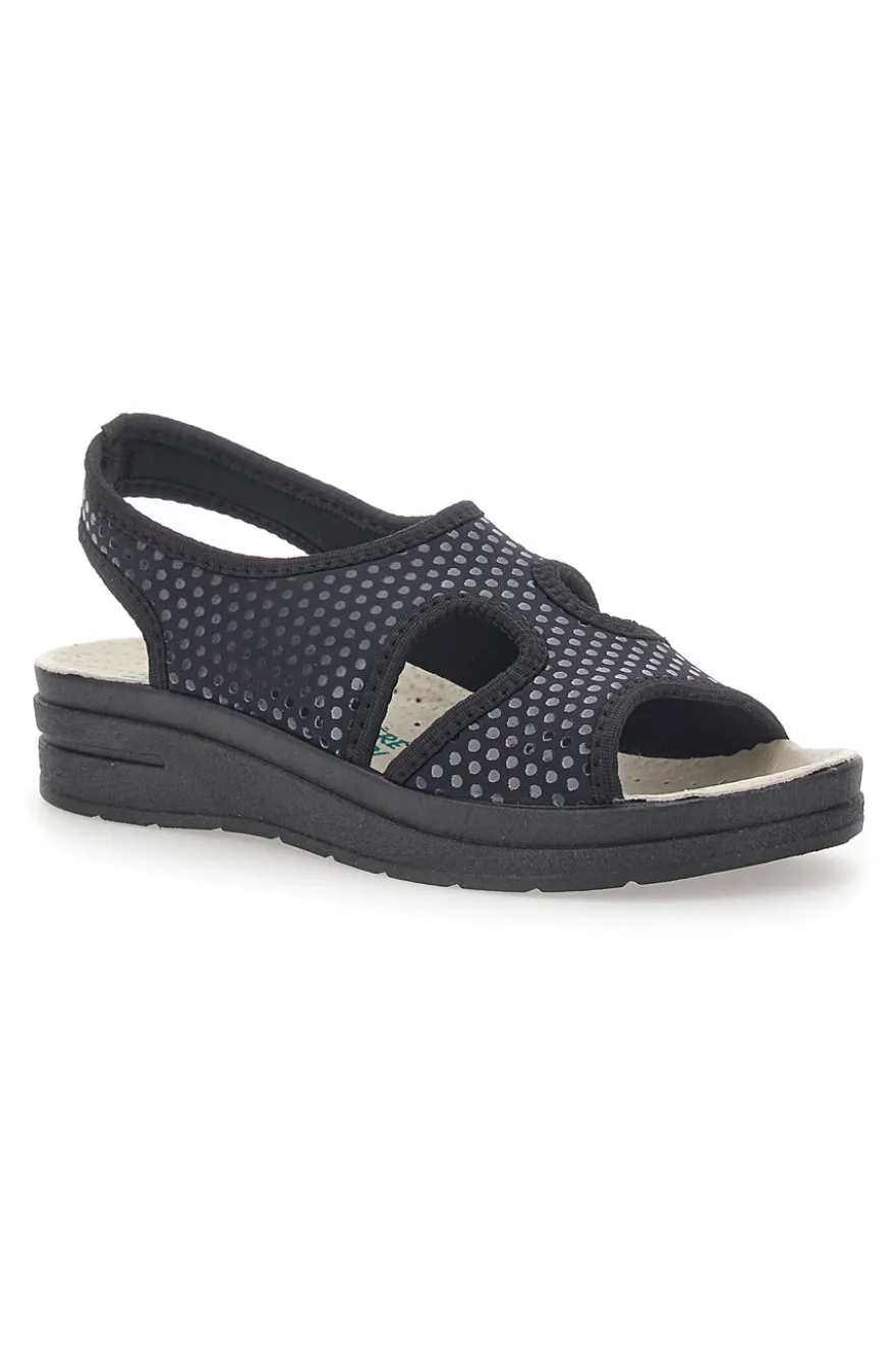 Sandali Blu con Tomaia in Vera Pelle BIO UP 721