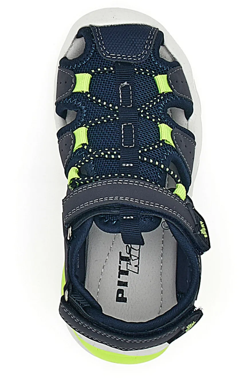 Sandali Blu con Velcro Pitt Kids 2205003