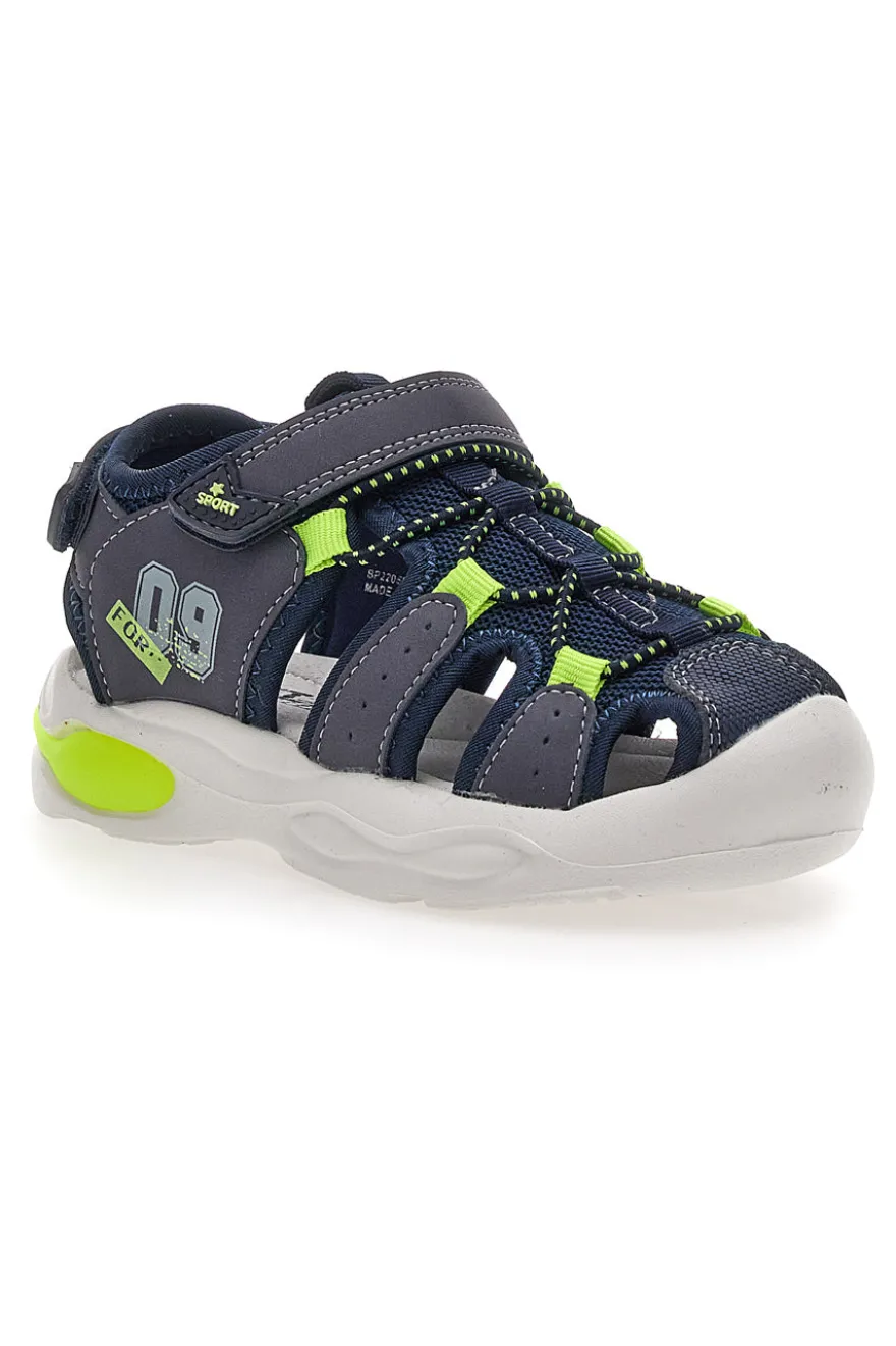 Sandali Blu con Velcro Pitt Kids 2205003