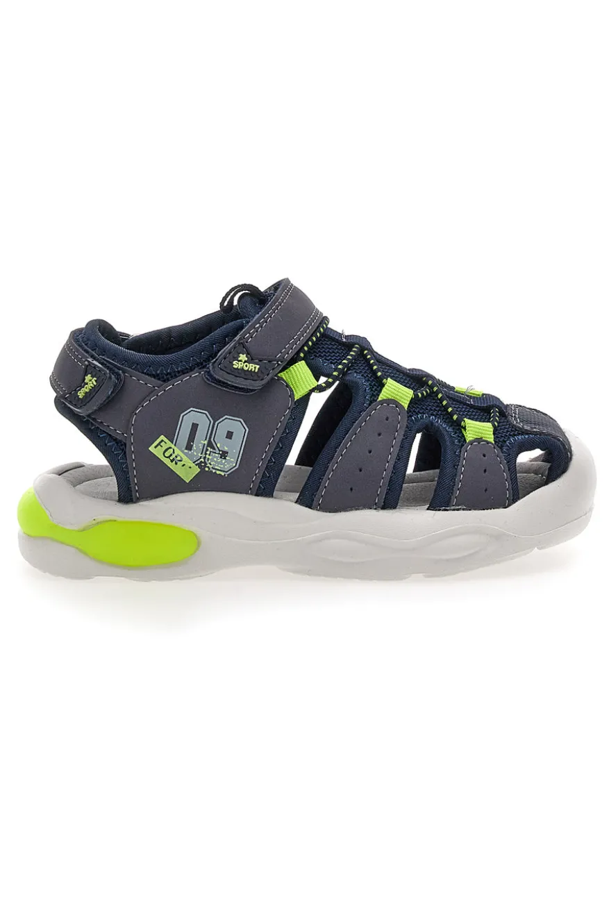 Sandali Blu con Velcro Pitt Kids 2205003