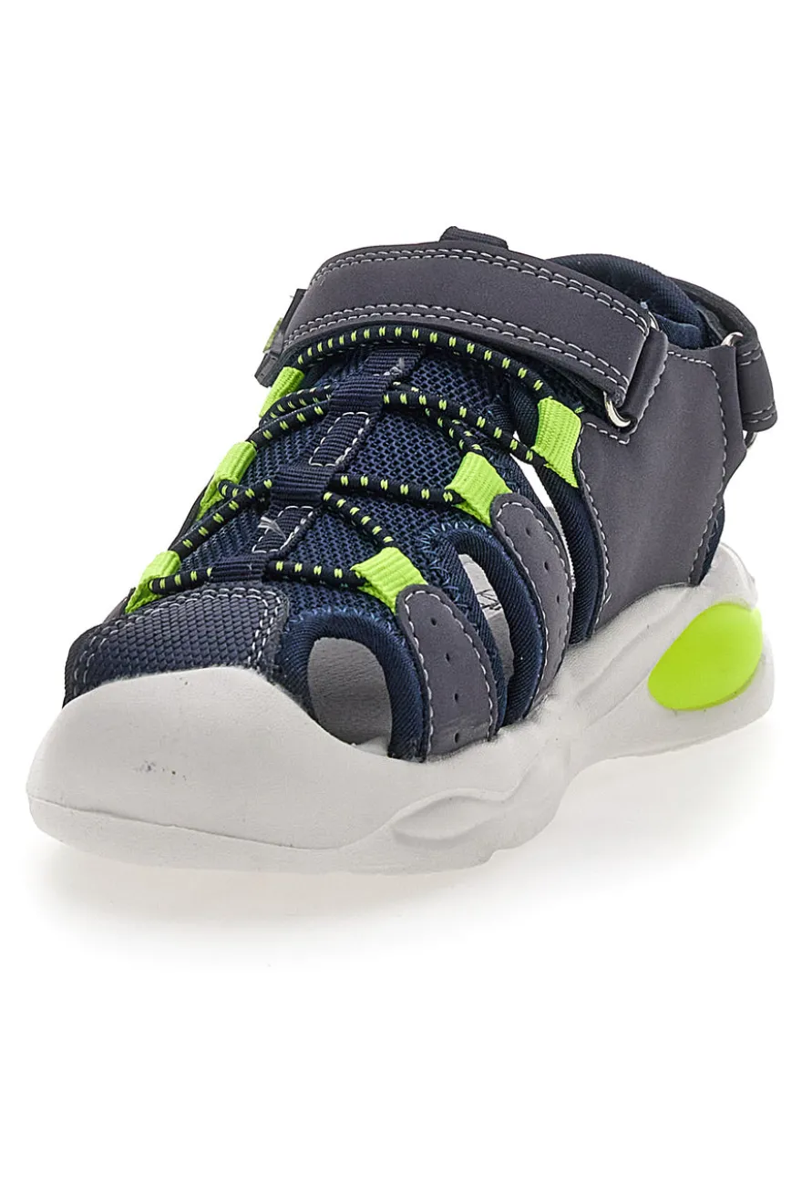 Sandali Blu con Velcro Pitt Kids 2205003