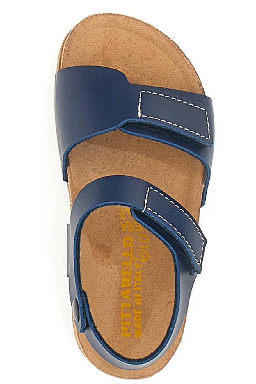 Sandali Blu Con Velcro Pittarello Bio 257081