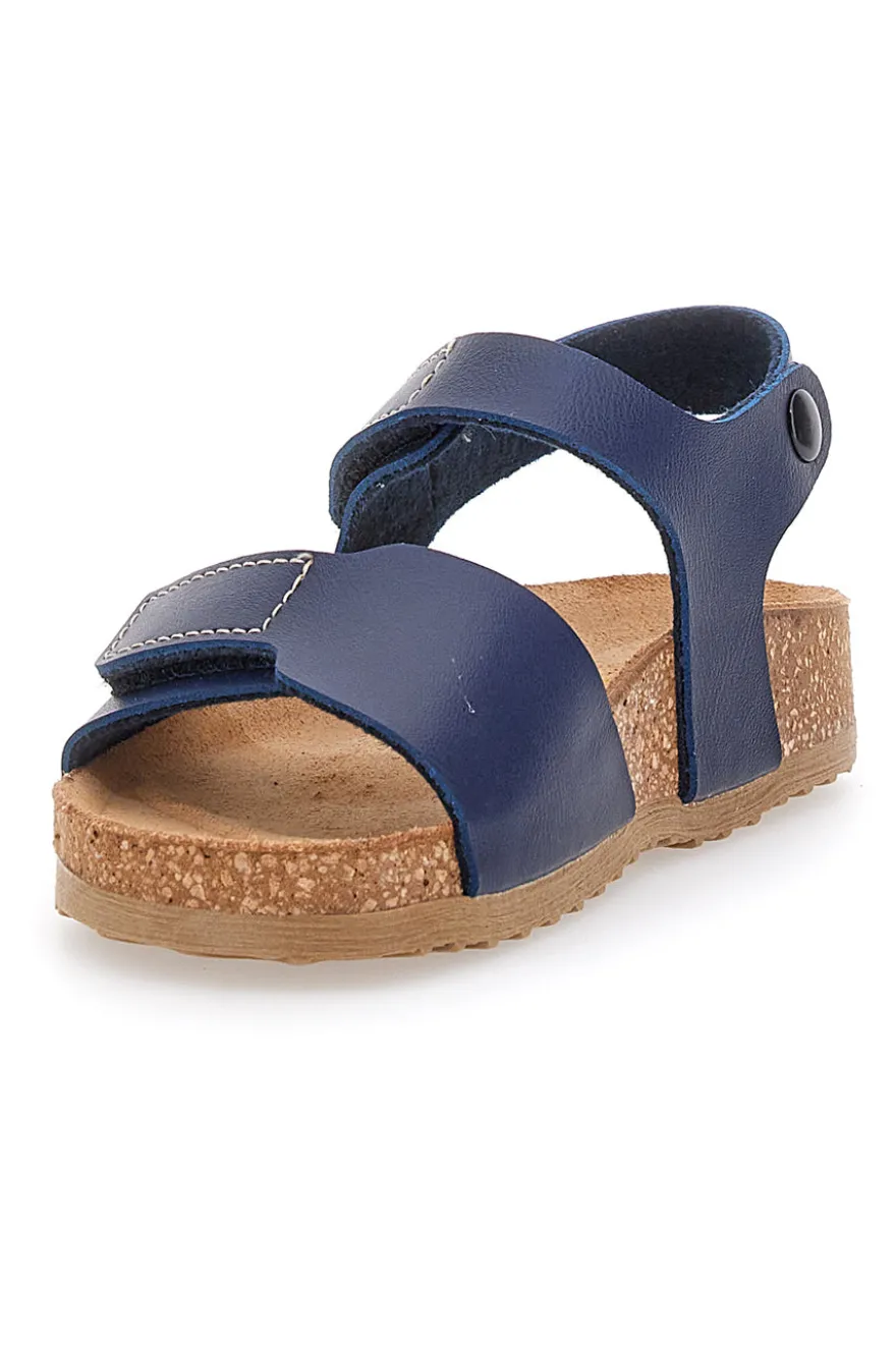 Sandali Blu Con Velcro Pittarello Bio 257081