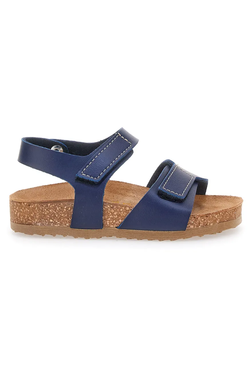 Sandali Blu Con Velcro Pittarello Bio 257081