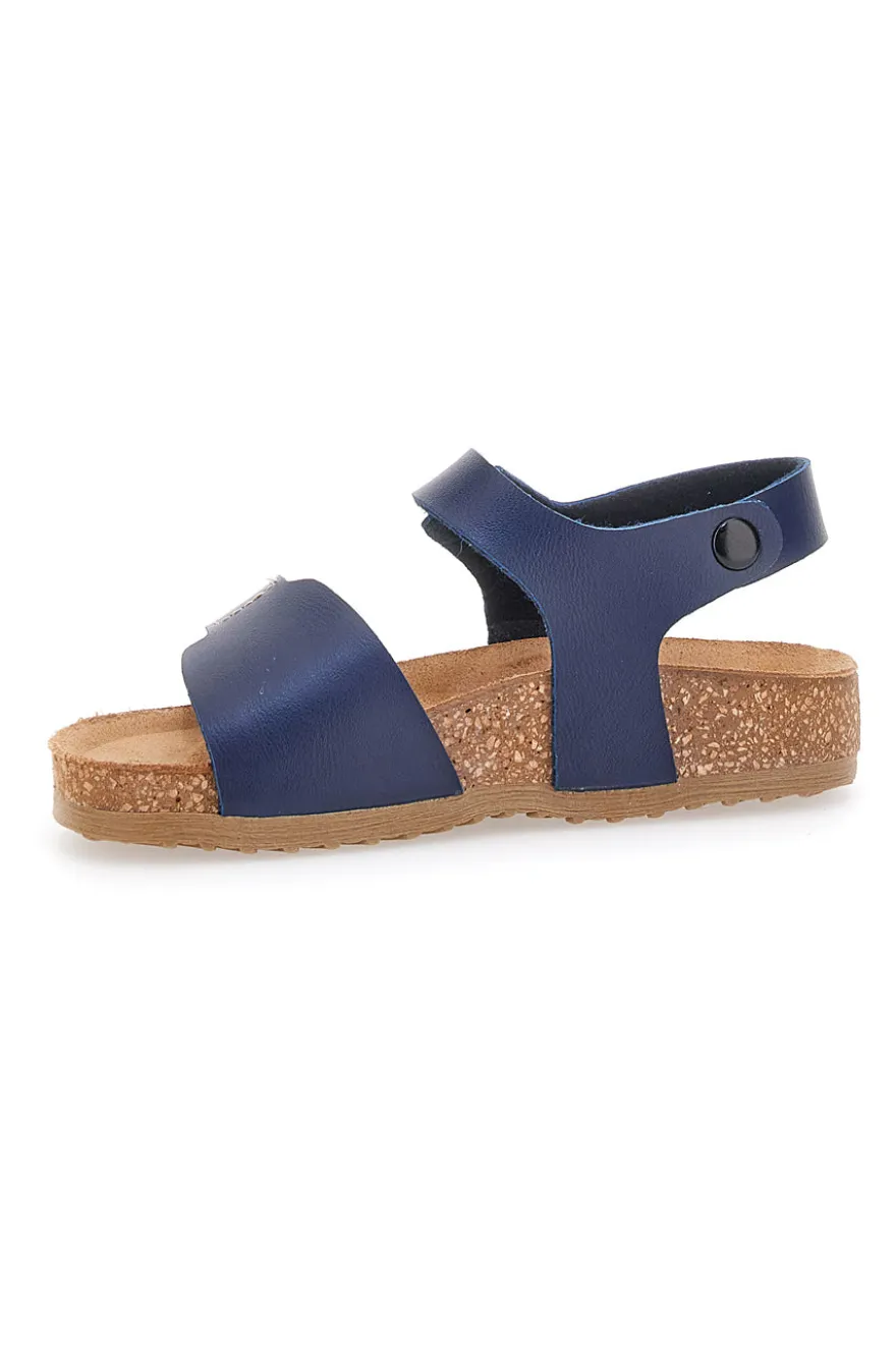 Sandali Blu Con Velcro Pittarello Bio 257081