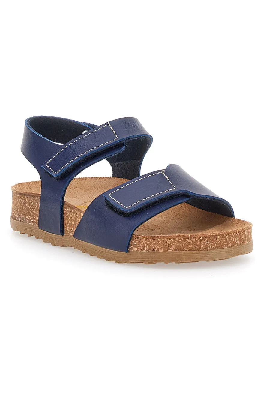 Sandali Blu Con Velcro Pittarello Bio 257081
