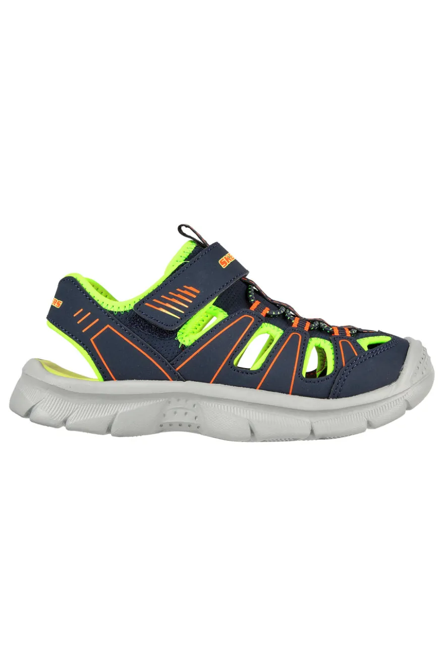 Sandali Blu da Bimbi Skechers Relis-Valder
