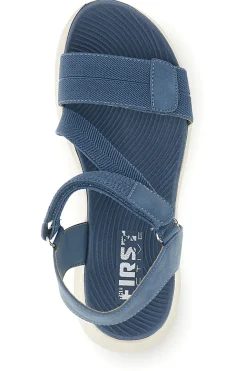 Sandali blu denim con zeppa e fasce regolabili First active 7