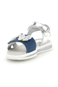 Sandali Blu e Argento con Applicazione Cuore Grazie girl 218593