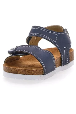Sandali Blu e bainco con chiusura a strappo PITT KIDS 14128