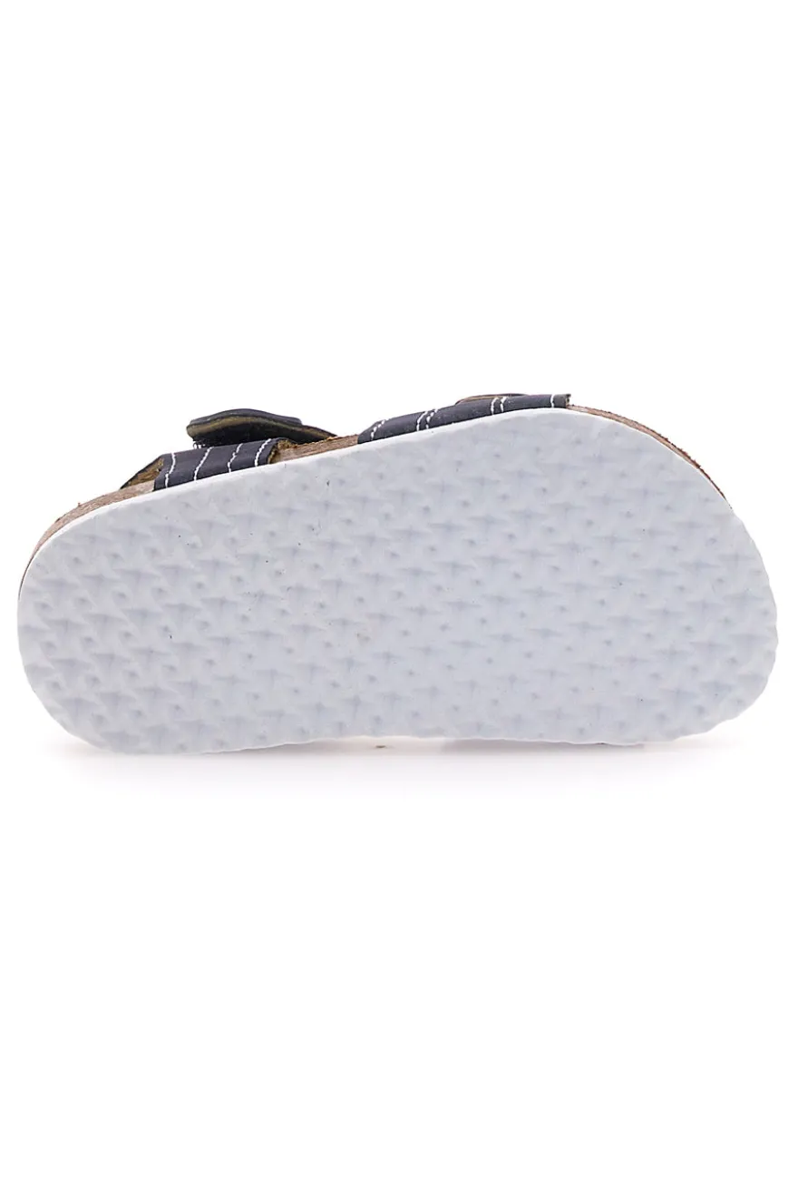 Sandali Blu e bainco con chiusura a strappo PITT KIDS 14128