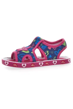 Sandali Blu e Fucsia in Tessuto Pitt Kids 2870