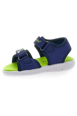 Sandali Blu e Lime con Fascia Regolabile con Velcro Superga 63820