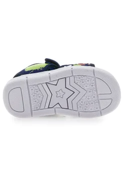 Sandali Blu e Lime con Fascia Regolabile con Velcro Superga 63820