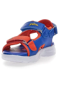 Sandali blu e rossi con luci Spiderman M14485