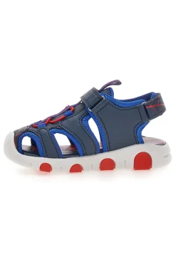 Sandali blu e rossi con luci Spiderman M14615
